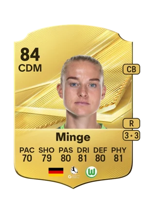 Minge - 84 - Rare EA FC 27 card