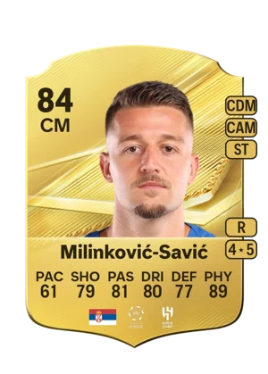 Milinković-Savić - 84 - Rare EA FC 27 card