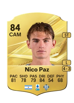Nico Paz - 84 - Rare EA FC 27 card