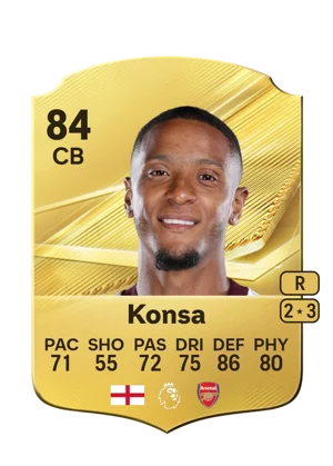 Konsa - 84 - Rare EA FC 27 card