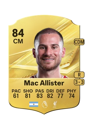 Mac Allister - 84 - Rare EA FC 27 card