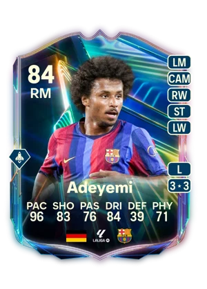 Adeyemi - 84 - Ones to Watch EA FC 27 card