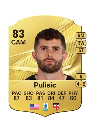 Pulisic - 83 - Rare EA FC 27 card