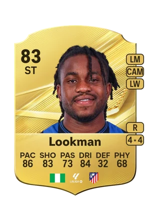 Lookman - 83 - Rare EA FC 27 card
