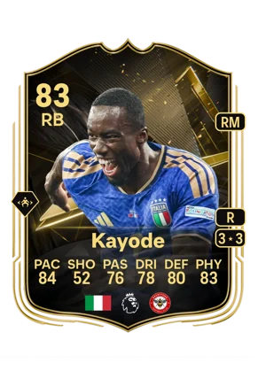 Kayode - 83 - Team of the week EA FC 27 card