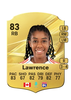 Lawrence - 83 - Rare EA FC 27 card