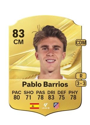 Pablo Barrios - 83 - Rare EA FC 27 card