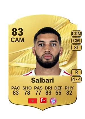 Saibari - 83 - Rare EA FC 27 card