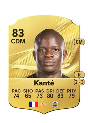 Kanté - 83 - Rare EA FC 27 card