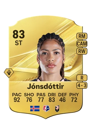 Jónsdóttir - 83 - Rare EA FC 27 card