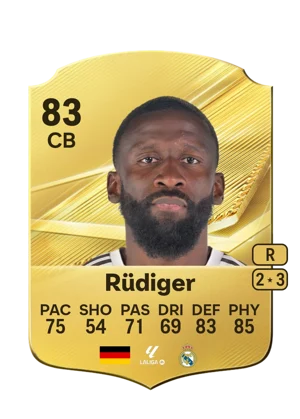 Rüdiger - 83 - Rare EA FC 27 card
