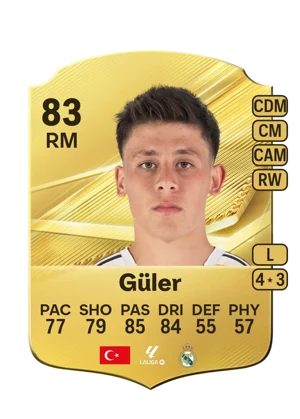 Güler - 83 - Rare EA FC 27 card