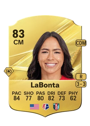 LaBonta - 83 - Rare EA FC 27 card