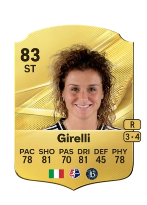 Girelli - 83 - Rare EA FC 27 card