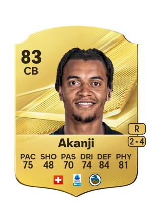 Akanji - 83 - Rare EA FC 27 card