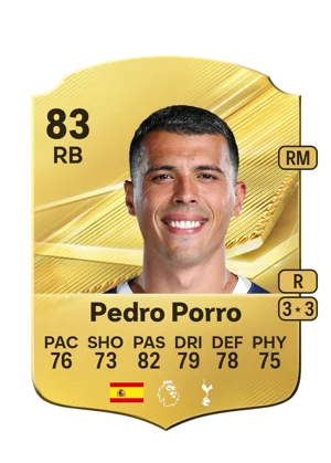Pedro Porro - 83 - Rare EA FC 27 card