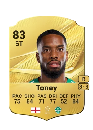 Toney - 83 - Rare EA FC 27 card