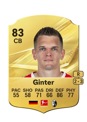 Ginter - 83 - Rare EA FC 27 card