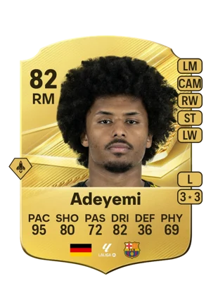 Adeyemi - 82 - Rare EA FC 27 card