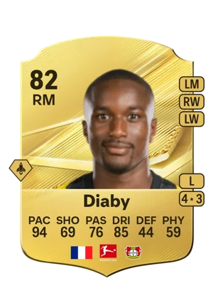 Diaby - 82 - Rare EA FC 27 card