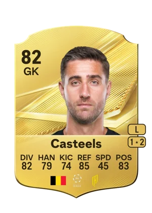 Casteels - 82 - Rare EA FC 27 card