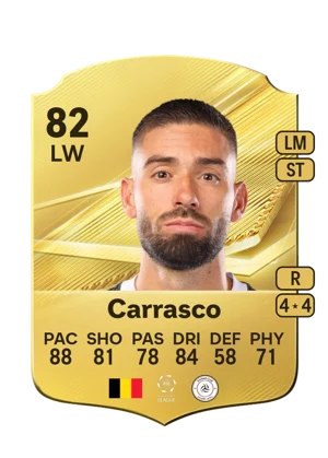 Carrasco - 82 - Rare EA FC 27 card