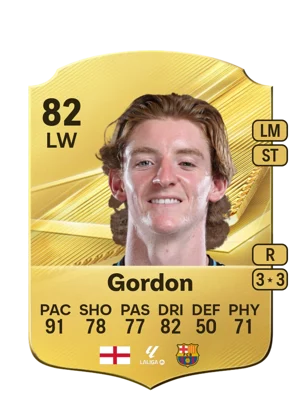Gordon - 82 - Rare EA FC 27 card