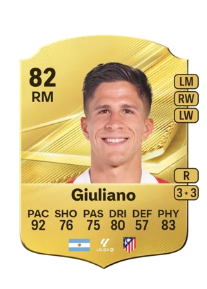 Giuliano - 82 - Rare EA FC 27 card