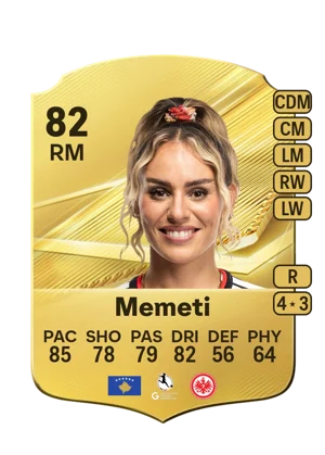 Memeti - 82 - Rare EA FC 27 card