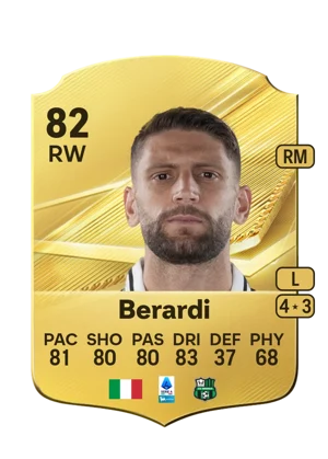 Berardi - 82 - Rare EA FC 27 card