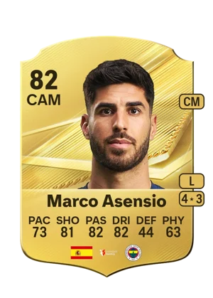 Marco Asensio - 82 - Rare EA FC 27 card