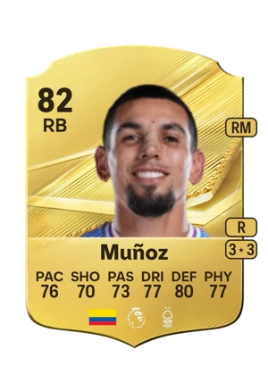Muñoz - 82 - Rare EA FC 27 card