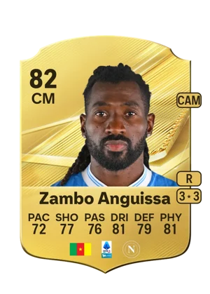 Zambo Anguissa - 82 - Rare EA FC 27 card