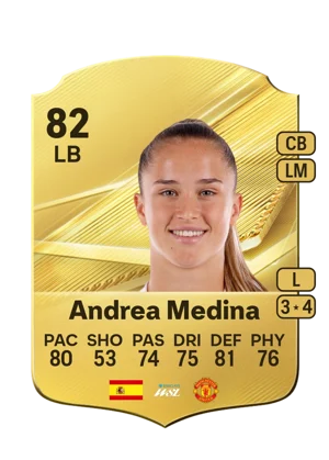 Andrea Medina - 82 - Rare EA FC 27 card