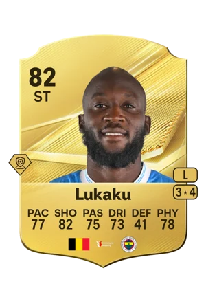 Lukaku - 82 - Rare EA FC 27 card