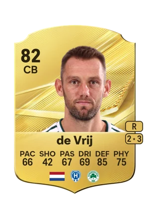 de Vrij - 82 - Rare EA FC 27 card