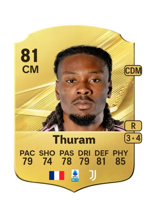 Thuram - 81 - Rare EA FC 27 card