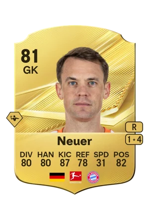 Neuer - 81 - Rare EA FC 27 card