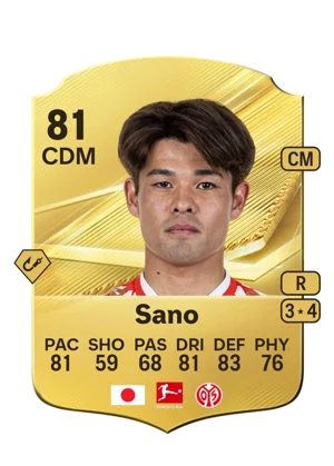 Sano - 81 - Rare EA FC 27 card