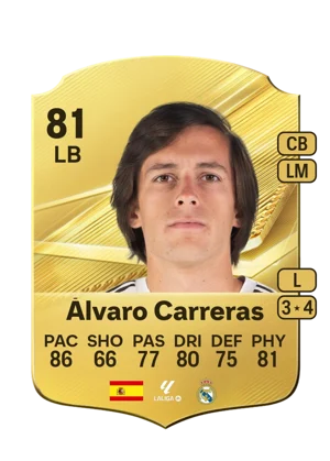 Álvaro Carreras - 81 - Rare EA FC 27 card