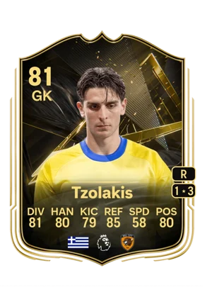 Tzolakis - 81 - Team of the week EA FC 27 card