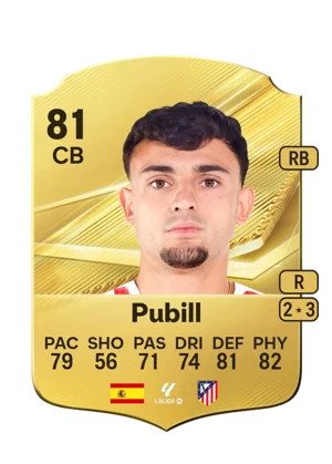 Pubill - 81 - Rare EA FC 27 card