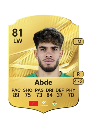 Abde - 81 - Rare EA FC 27 card