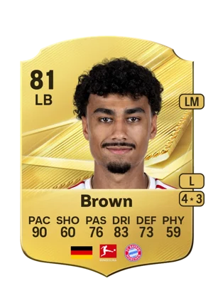 Brown - 81 - Rare EA FC 27 card