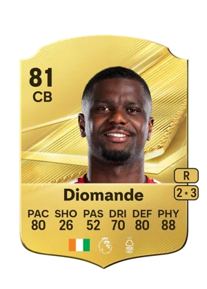 Diomande - 81 - Rare EA FC 27 card