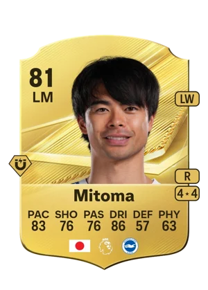 Mitoma - 81 - Rare EA FC 27 card