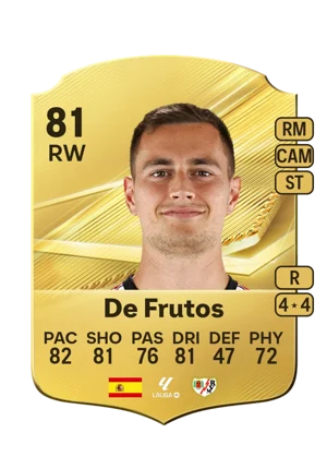 De Frutos - 81 - Rare EA FC 27 card