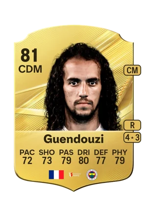 Guendouzi - 81 - Rare EA FC 27 card