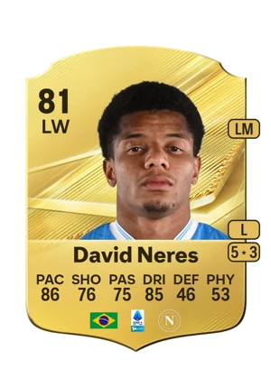 David Neres - 81 - Rare EA FC 27 card