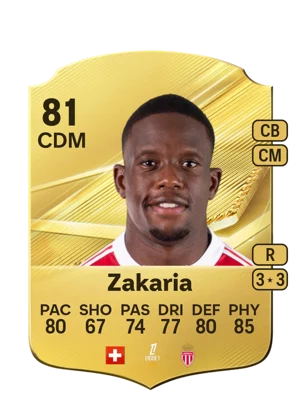 Zakaria - 81 - Rare EA FC 27 card